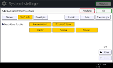 Schermafbeelding bedieningspaneel