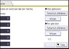 Schermafbeelding bedieningspaneel
