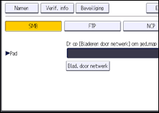 Schermafbeelding bedieningspaneel