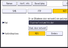 Schermafbeelding bedieningspaneel