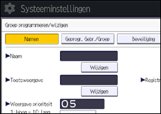Schermafbeelding bedieningspaneel