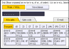 Schermafbeelding bedieningspaneel