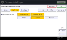 Schermafbeelding bedieningspaneel