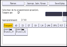Schermafbeelding bedieningspaneel