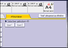 Schermafbeelding bedieningspaneel