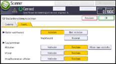 Afbeelding van bedieningspaneel