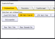 Schermafbeelding bedieningspaneel