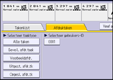 Schermafbeelding bedieningspaneel