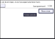 Schermafbeelding bedieningspaneel