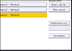 Schermafbeelding bedieningspaneel