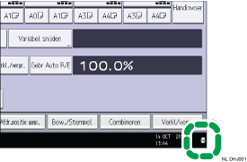 Schermafbeelding bedieningspaneel