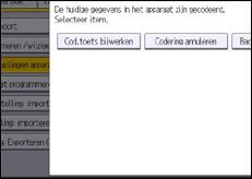 Schermafbeelding bedieningspaneel