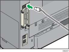 USB 인터페이스 케이블 연결 그림