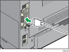 IEEE 1284 인터페이스 케이블 연결 그림