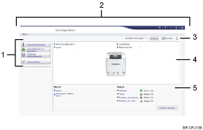Ilustração com números da tela do navegador da Web