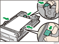 Ilustração da bandeja de alimentação de papel