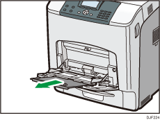 Imagem da bandeja de alimentação manual