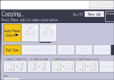 Operation panel screen illustration