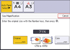 Operation panel screen illustration