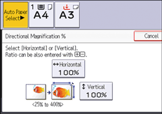Operation panel screen illustration