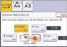 Operation panel screen illustration