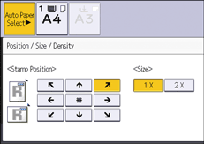 Operation panel screen illustration