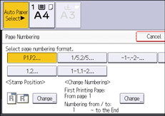 Operation panel screen illustration