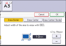 Operation panel screen illustration