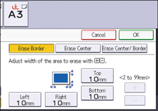 Operation panel screen illustration