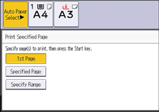 Operation panel screen illustration