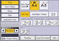 Operation panel screen illustration