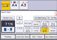 Operation panel screen illustration