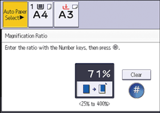 Operation panel screen illustration