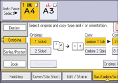 Operation panel screen illustration
