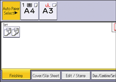 Operation panel screen illustration