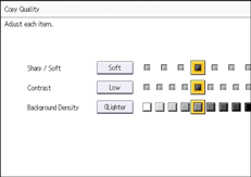 Operation panel screen illustration