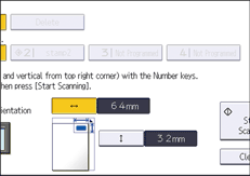 Operation panel screen illustration