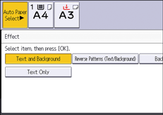 Operation panel screen illustration