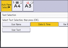 Operation panel screen illustration