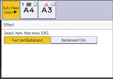 Operation panel screen illustration