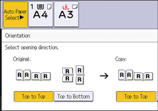 Operation panel screen illustration
