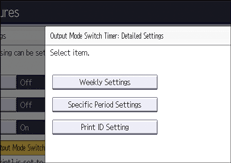 Operation panel screen illustration