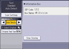 Operation panel screen illustration