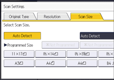 Operation panel screen illustration