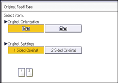 Operation panel screen illustration
