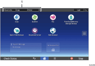 Illustration of changing modes
