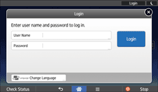 Operation panel screen illustration