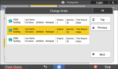 Operation panel screen illustration