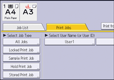 Operation panel screen illustration