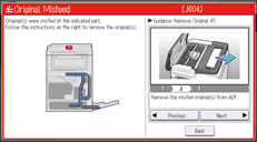 Operation panel screen illustration
